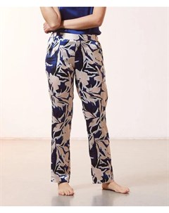Атласные брюки с цветочным принтом LUZE Etam