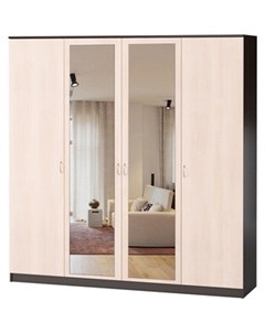 Шкаф комбинированный Лайт 160х60 венге вяз с зеркалом Шарм-дизайн