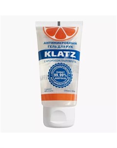 Антимикробный гель для рук с ароматом грейпфрута 50 мл Antimicrobial Klatz