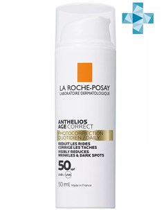 Солнцезащитный антивозрастной крем для лица SPF 50 PPD 19 50 мл Anthelios La roche-posay
