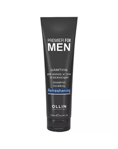 Освежающий шампунь для волос и тела 250 мл Premier for men Ollin professional