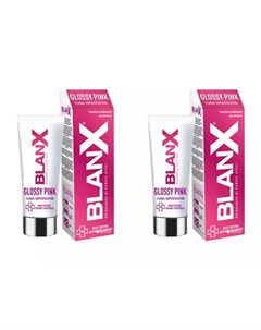 Набор Pro Glossy Pink Зубная паста Про глянцевый эффект 2 штуки Зубные пасты Blanx