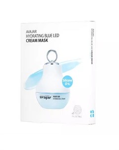 Hydrating Blue Led Cream Mask Увлажняющая кремовая LED маска 5 шт Для лица Avajar