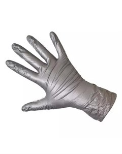 Перчатки нитрил серебристые М Safe Care 100 штук Расходные материалы для рук и ног Чистовье