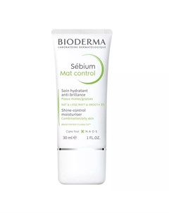 Матирующий крем для жирной кожи Mat Control 30мл Sebium Bioderma