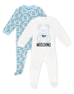 Комбинезон для новорожденного с логотипом Moschino kids