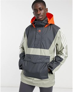 Серая горнолыжная куртка анорак 10k Adidas snowboarding