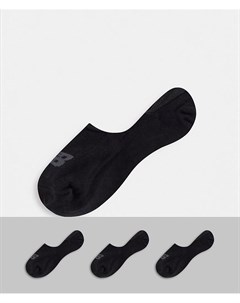 Набор из 3 пар черных невидимых носков New balance