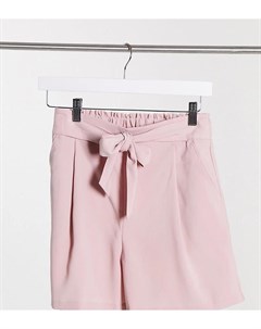 Розовые шорты с поясом New look petite