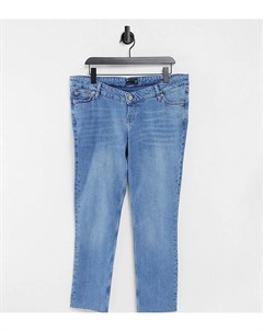 Синие джинсы скинни в винтажном стиле с эластичной вставкой для животика ASOS DESIGN Maternity Asos maternity