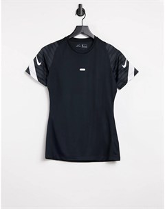 Черная быстросохнущая футболка Strike Nike football