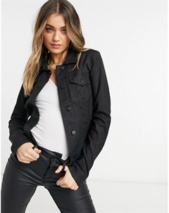 Классическая джинсовая куртка черного цвета Belle Object