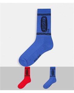 Набор из 2 пар носков Crayola Asos design
