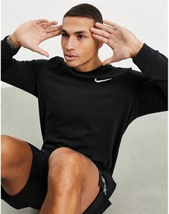 Черный свитшот с круглым вырезом Nike training