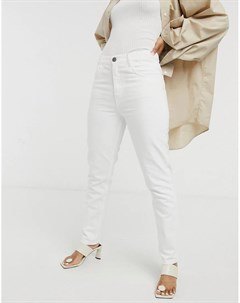 Белые джинсы прямого кроя с завышенной талией MiH Mimi M.i.h jeans
