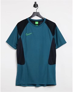 Сине зеленая футболка Academy Nike football