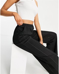 Черные брюки для дома с широкими штанинами от комплекта Bina Jdy