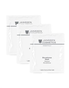 Интенсивно увлажняющая лифтинг маска для лица и шеи Biocellulose Mask 8206P 3 шт Janssen (германия)