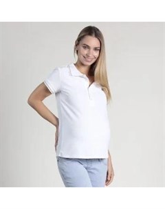 Футболка поло для беременных Oh Ma белый Mothercare