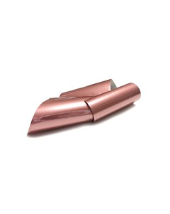 Фольга для дизайна ногтей Поталь 4x100 см розовое золото Runail