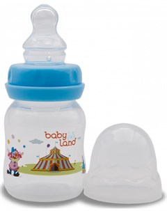 Бутылочка для кормления Baby Land ортодонтическая с узким горлышком и силиконовой соской цвета в асс Apollo