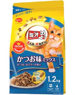 Mio 5 секретов здоровья для взрослых кошек при мочекаменной болезни с японским тунцом бонито 1 2 кг Japan premium pet