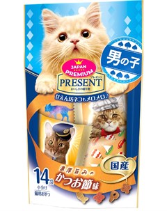 Лакомство Present для привередливых кошек с сушеным тунцом бонито 42 гр Japan premium pet