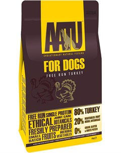 Dog Turkey беззерновой для взрослых собак с индейкой 5 кг Aatu