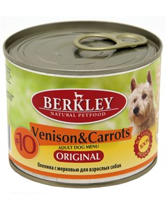 10 Adult Dog Venison Carrots для взрослых собак с олениной и морковью 200 гр х 6 шт Berkley