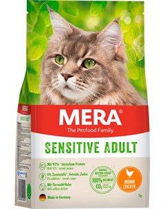 Cats Adult Sensitive Chicken беззерновой для взрослых кошек с чувствительным пищеварением с курицей  Mera