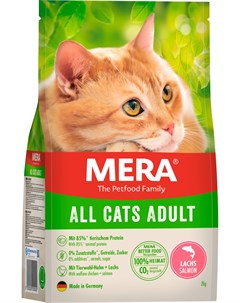 All Cats Adult Salmon беззерновой для взрослых кошек с лососем 2 кг Mera