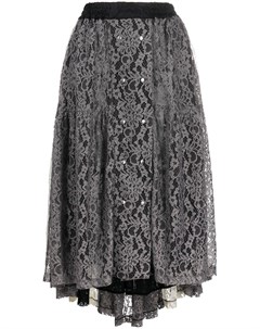 Кружевная юбка с асимметричным подолом Koché