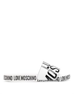 Шлепанцы с логотипом Love moschino