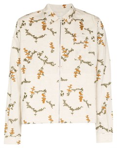Куртка рубашка на молнии с цветочным принтом Ymc