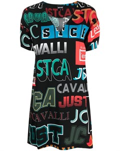 Платье футболка с логотипом Just cavalli
