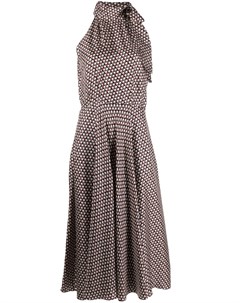Платье миди с вырезом халтер Alberto biani