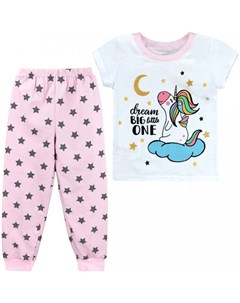 Пижама для девочки футболка и брюки Мечта Babycollection