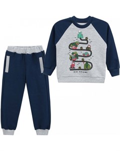 Комплект для мальчика свитшот и брюки Веселая дорога Babycollection