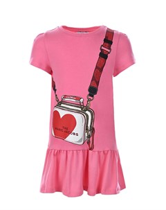 Розовое платье с принтом сумка детское The marc jacobs