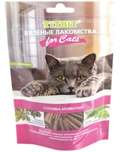 Лакомство вяленое для кошек соломка ароматная 40 гр Titbit