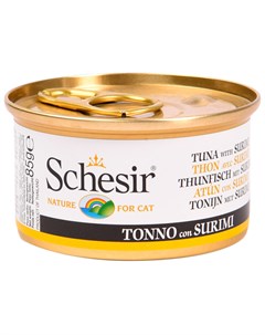 Cat Tuna Surimi для взрослых кошек с тунцом и сурими 85 гр 85 гр х 14 шт Schesir