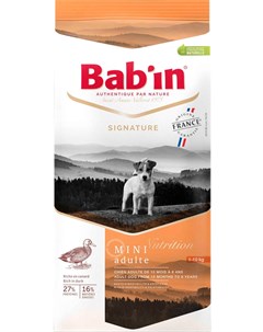 Bab in Signature Mini Adulte для взрослых собак маленьких пород с уткой и свининой 8 кг Bab'in