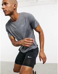 Серая футболка Miler Nike running