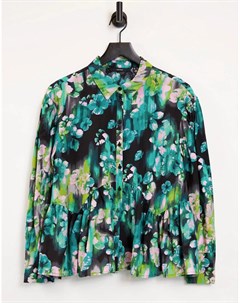 Рубашка с крупным цветочным принтом Vero moda