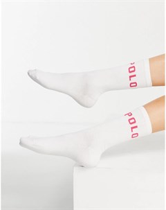 Белые базовые носки с логотипом Polo ralph lauren