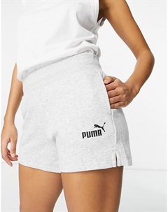 Серые трикотажные шорты Essentials Puma