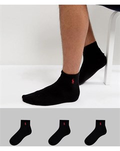 3 пары черных спортивных носков Polo ralph lauren
