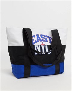 Oversized сумка тоут со спортивным ретро принтом в стиле 90 х Asos design