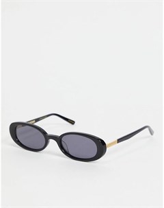 Черные овальные солнцезащитные очки в стиле ретро Hot futures