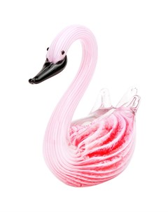 Фигурка Розовый лебедь Art glass